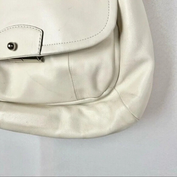 Coach Kristin White Leather Hobo Shoulder Satchel Bag - Picture 4 of 11
